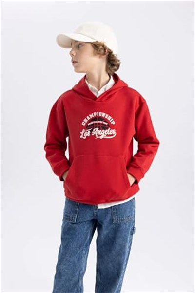 DeFacto Erkek Çocuk Regular Fit Kapüşonlu Sweatshirt