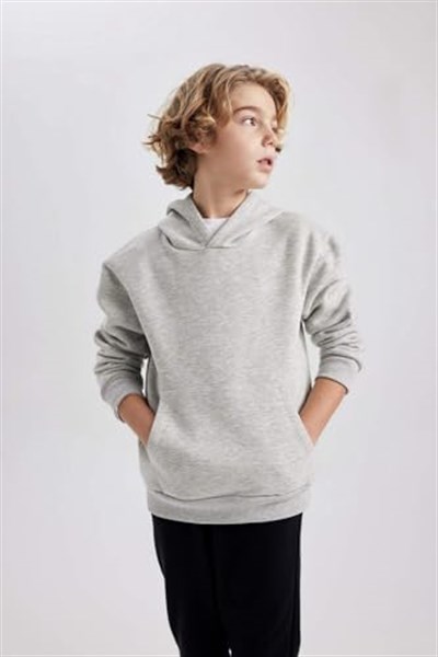 DeFacto Erkek Çocuk Regular Fit Kapüşonlu Sweatshirt