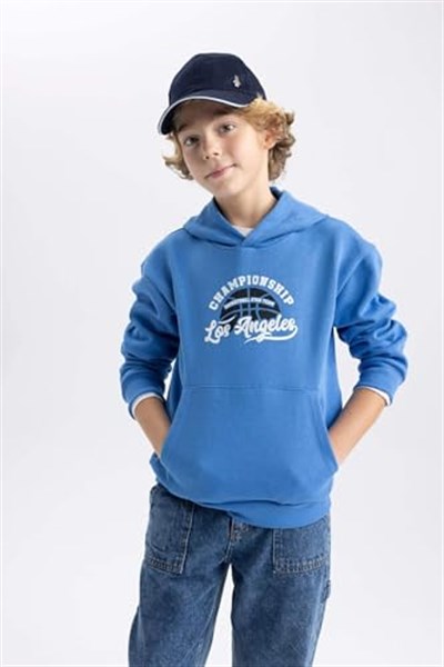 DeFacto Erkek Çocuk Regular Fit Kapüşonlu Sweatshirt
