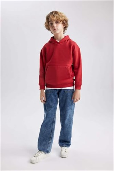 DeFacto Erkek Çocuk Regular Fit Kapüşonlu Sweatshirt