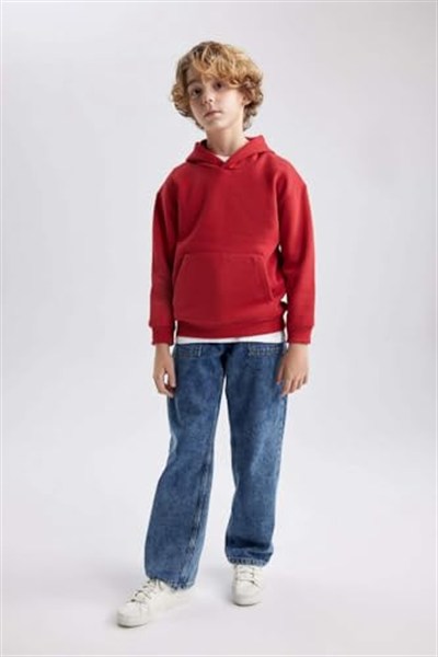 DeFacto Erkek Çocuk Regular Fit Kapüşonlu Sweatshirt