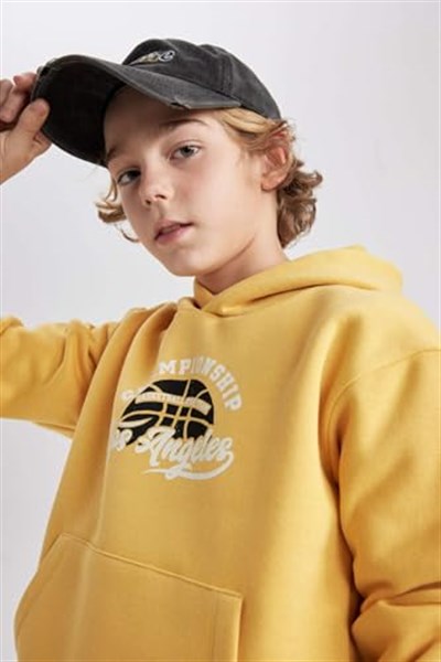 DeFacto Erkek Çocuk Regular Fit Kapüşonlu Sweatshirt