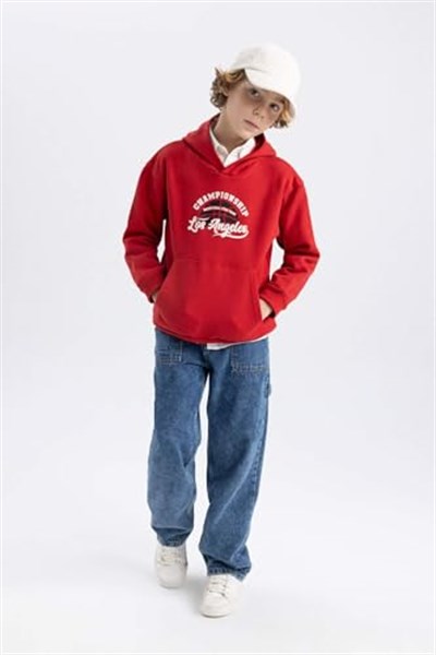 DeFacto Erkek Çocuk Regular Fit Kapüşonlu Sweatshirt