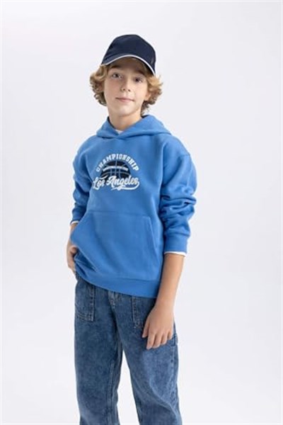 DeFacto Erkek Çocuk Regular Fit Kapüşonlu Sweatshirt