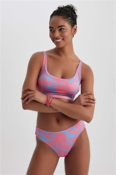 DeFacto Kadın DeFactoFit Desenli Bikini Alt