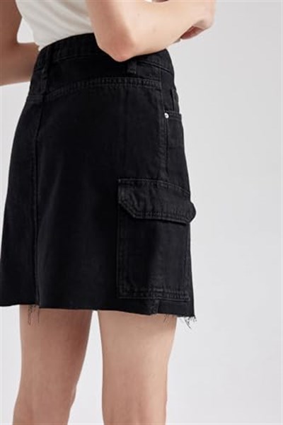 DeFacto Kadın Kargo Fit Jean Mini Etek