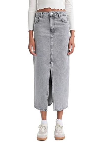 DeFacto Kadın Long Fit Jean Uzun Etek