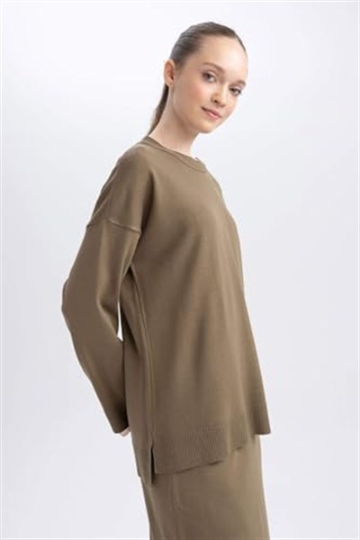 DeFacto Kadın Regular Fit Bisiklet Yaka Tunik
