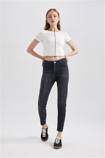 DeFacto Kadın Skinny Fit Uzun Jean Pantolon