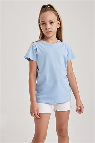 DeFacto, Kız Çocuk Regular Fit Kısa Kollu Tişört