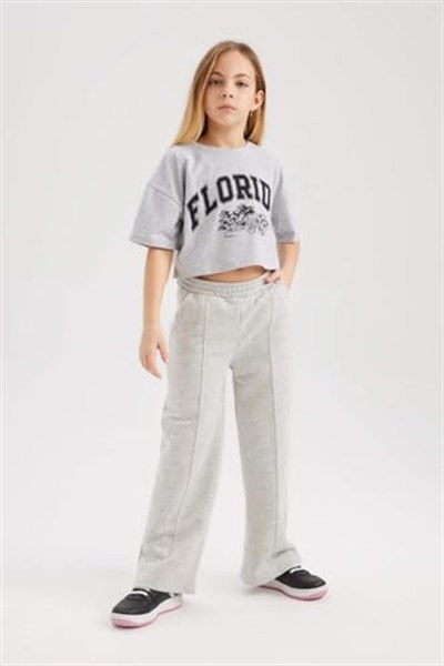 DeFacto Kız Çocuk Wide Leg Pantolon