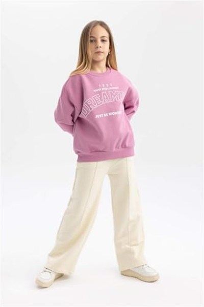 DeFacto Kız Çocuk Wide Leg Pantolon