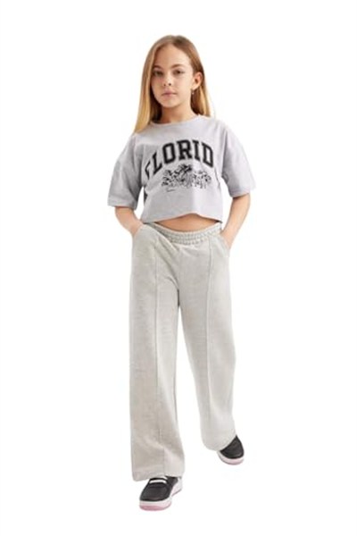 DeFacto Kız Çocuk Wide Leg Pantolon