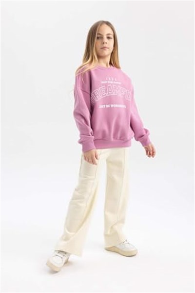 DeFacto Kız Çocuk Wide Leg Pantolon