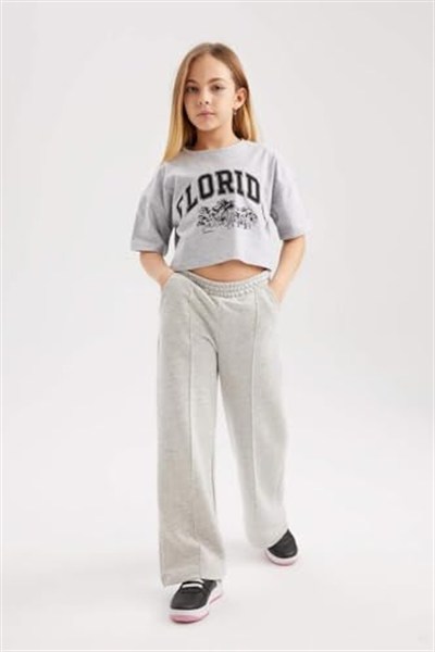 DeFacto Kız Çocuk Wide Leg Pantolon
