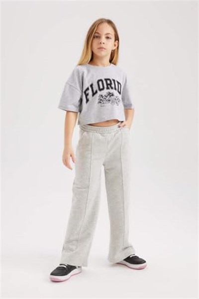 DeFacto Kız Çocuk Wide Leg Pantolon