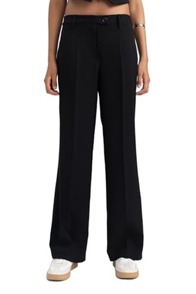 DeFacto Wide Leg Pantolon Siyah