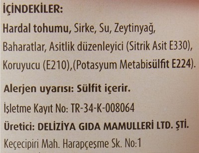 Delizia Hardal Bekri Tipi, Türk Sofra Hardalı, 150 Gr