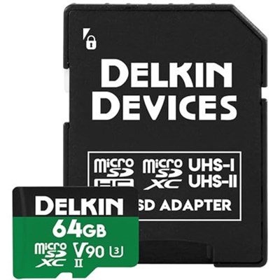 Delkin Devices 32 GB Power microSDHC UHS-II (U3/V90). 64GB
