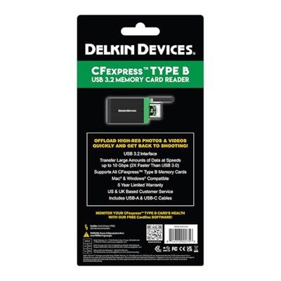 Delkin Devices USB Bellek Kartı Okuyucu CFExpress Tip B (DDREADER-54)