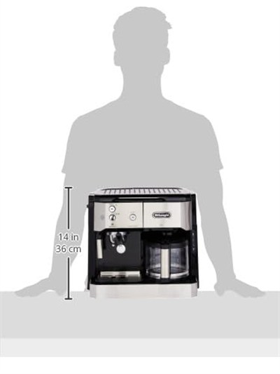 DeLonghi COMBI KAHVE MAK BCO421.S, Gümüş/Siyah