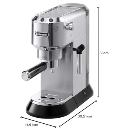 DeLonghi EC 680.R Dedica Espresso Makinesi (1350 Watt, 15 bar) Kırmızı EC.680.M