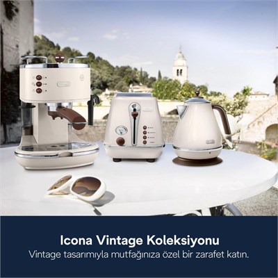 Delonghi Icona Vintage, Ctov2103.bg Vintage Ekmek Kızartma Makinesi