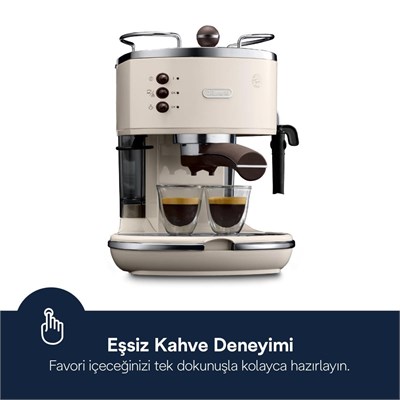 Delonghi Icona Vintage Manuel Barista Tipi Espresso Makinesi Ecov 311.bg