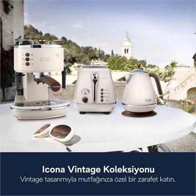 Delonghi Icona Vintage Manuel Barista Tipi Espresso Makinesi Ecov 311.bg