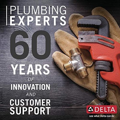 Delta Faucet Windemere 2 Kulplu Evye Bataryası Yan Püskürtücülü Uyumlu Yüzey, Paslanmaz 21996LF-SS, 5