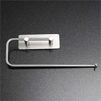 DELTAHOME Paslanmaz Çelik Kağıt Rulo Havlu Tutucu Peçetelik - inox - Kendinden Yapışkanlı
