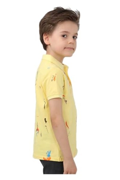 DEMOİSELLE ERKEK ÇOCUK POLO YAKA T-SHİRT -SARI 6-7 Yaş