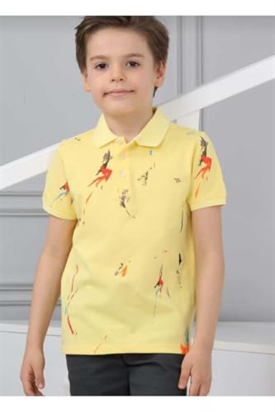 DEMOİSELLE ERKEK ÇOCUK POLO YAKA T-SHİRT SARI 11-12 Yaş