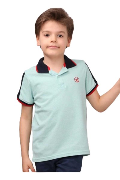 DEMOİSELLE ERKEK ÇOCUK POLO YAKA T-SHİRT yeşil 7 Yaş