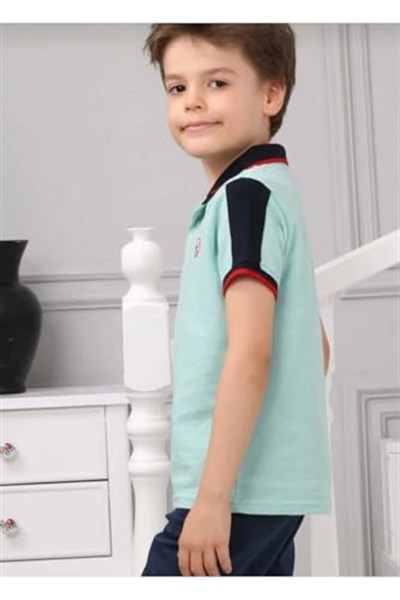 DEMOİSELLE ERKEK ÇOCUK POLO YAKA T-SHİRT yeşil 7 Yaş