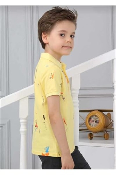 DEMOİSELLE ERKEK ÇOCUK POLO YAKA T-SHİRT SARI 9-10 Yaş