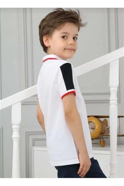 DEMOİSELLE ERKEK ÇOCUK POLO YAKA T-SHİRT beyaz 11 Yaş