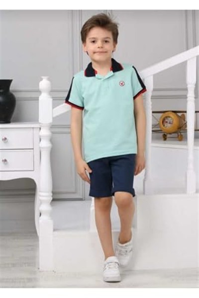 DEMOİSELLE ERKEK ÇOCUK POLO YAKA T-SHİRT yeşil 11 Yaş