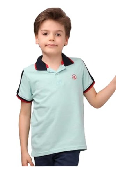 DEMOİSELLE ERKEK ÇOCUK POLO YAKA T-SHİRT yeşil 12 Yaş