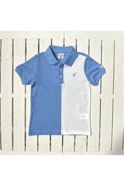 DEMOİSELLE POLO YAKA İKİ RENK ERKEK ÇOCUK TİŞÖRT-1