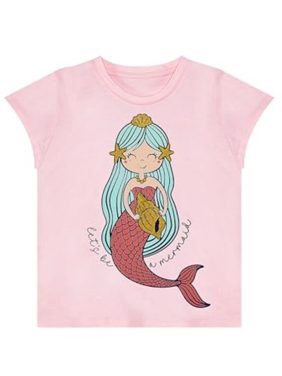 Deniz Kızı Kız Çocuk T-shirt Şort Takım