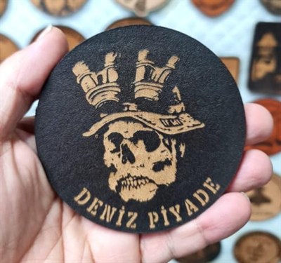 Deniz Piyade Deri PEÇ -Arma - Leather Patch