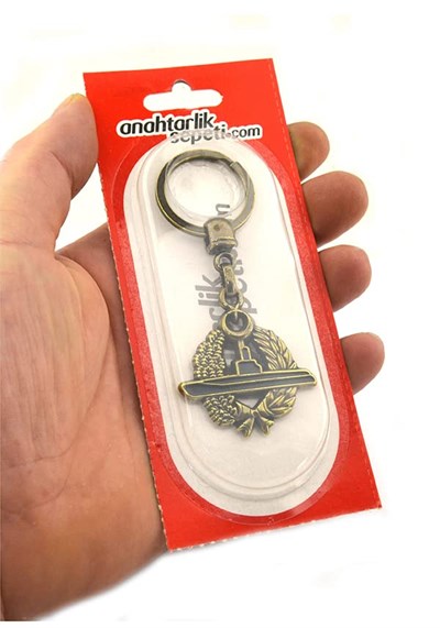 Denizaltı Filosu Kom. Bröve Anahtarlık (Antik Sarı)