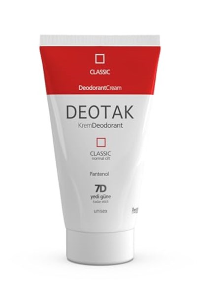 Deotak Classic Koruma 7 Güne Kadar Etkili Hassas Ciltler İçin Kadın - Erkek Kullanım Krem Deodorant 35 ml