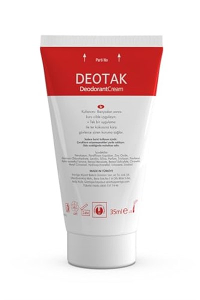 Deotak Classic Koruma 7 Güne Kadar Etkili Hassas Ciltler İçin Kadın - Erkek Kullanım Krem Deodorant 35 ml
