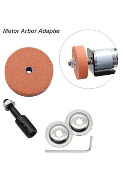 Depolife 8mm motor mili için bileme taşı ve kaplin motoru bileme makinesine dönüştürme seti bıçak satır