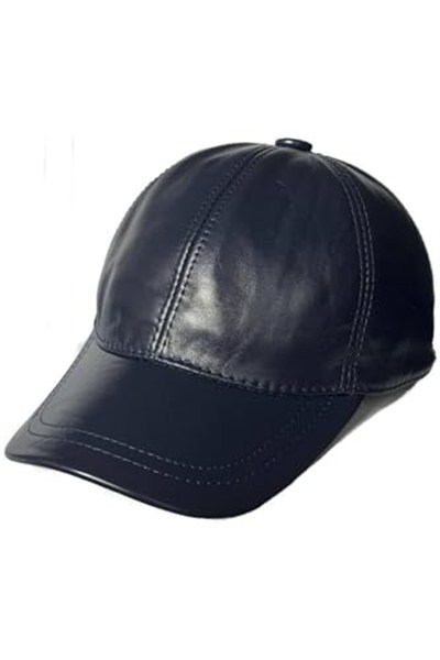 Derikem%100 Hakiki Deri Unisex Deri Cap Ayarlanabilir Şapka Fındık