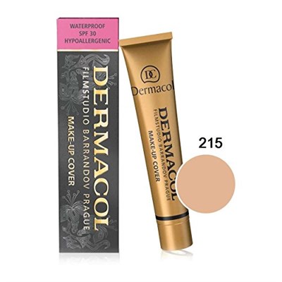 Dermacol Make-Up Cover Su Geçirmez Hipoalerjenik SPF 30 #215 (Tüm Akne İzleri ve Dövmeleri Kapatır)