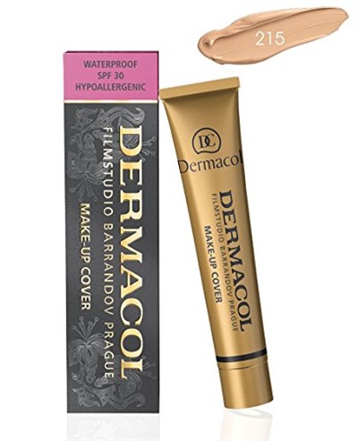 Dermacol Make-Up Cover Su Geçirmez Hipoalerjenik SPF 30 #215 (Tüm Akne İzleri ve Dövmeleri Kapatır)