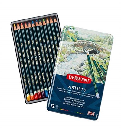Derwent Artısts Serisi Kuru Kalem Seti 12Li Metal Kutu - Seçenekler: 48 (Holzbox), 72 Stück (1er Pack), 120 (ahşap kutu)...